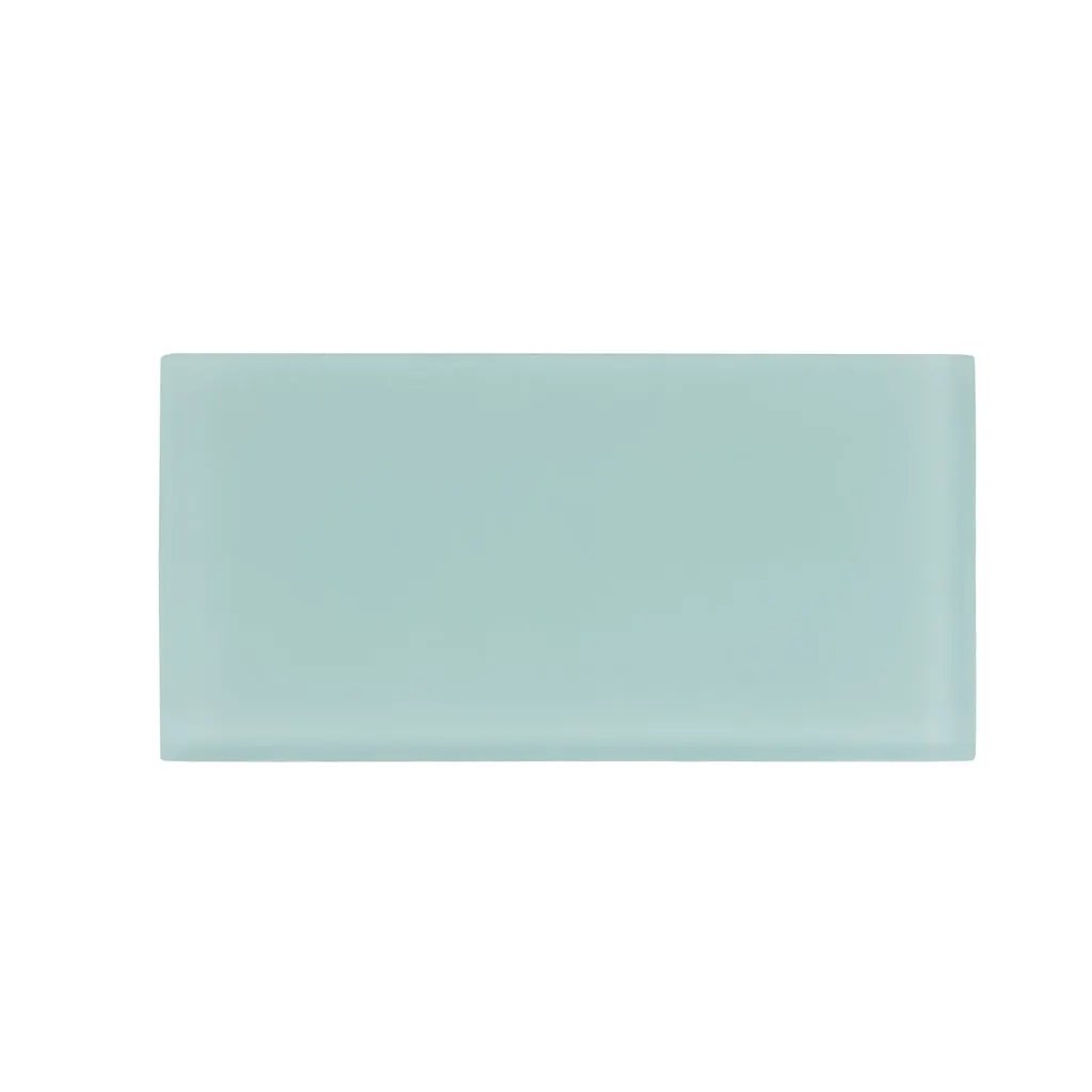 Blizzard Blue 3x6 Matte Subway Glass Tile (40 pack, 5 sq ft/case) by Apollo Tile