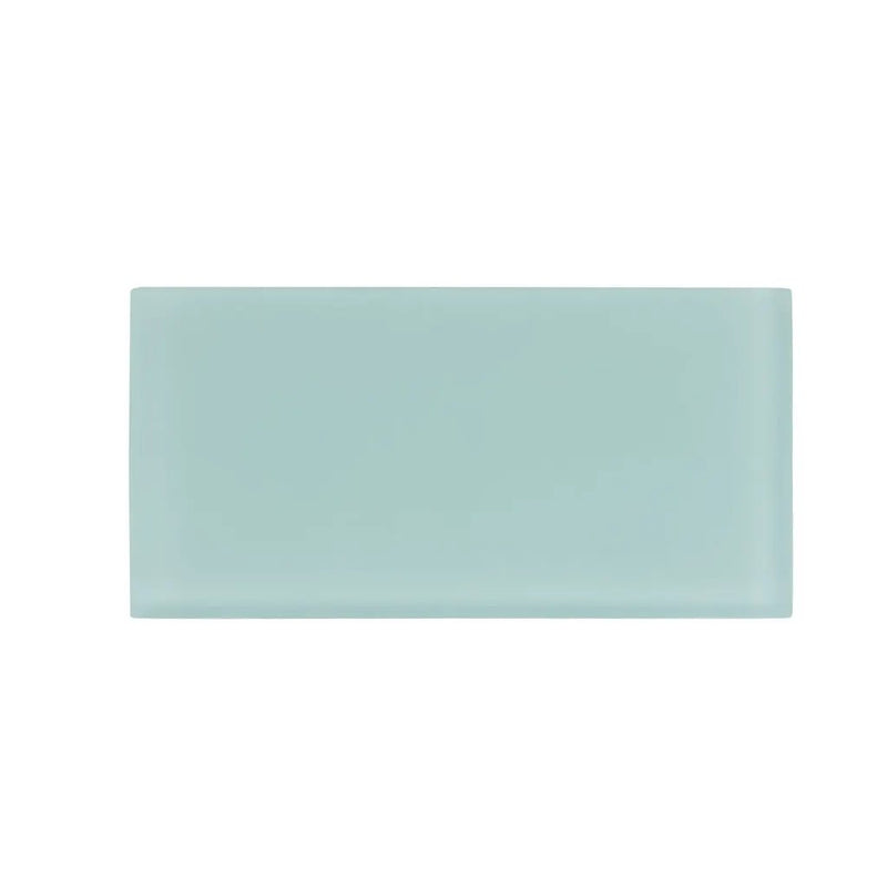 Blizzard Blue 3x6 Matte Subway Glass Tile (40 pack, 5 sq ft/case) by Apollo Tile