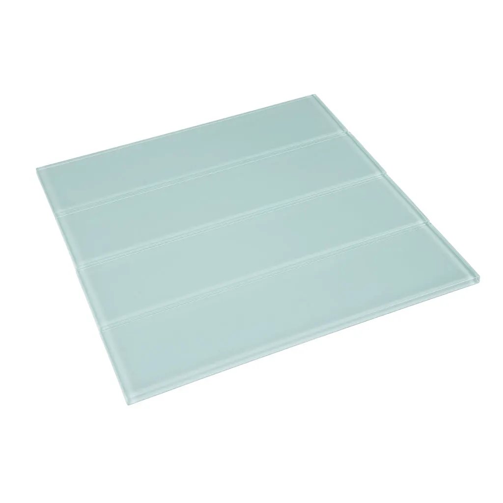 Blizzard Blue 3x12 Glossy Subway Glass Tile (20 pack, 5 sq ft/case) by Apollo Tile