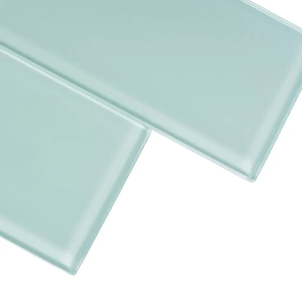 Blizzard Blue 3x12 Glossy Subway Glass Tile (20 pack, 5 sq ft/case) by Apollo Tile