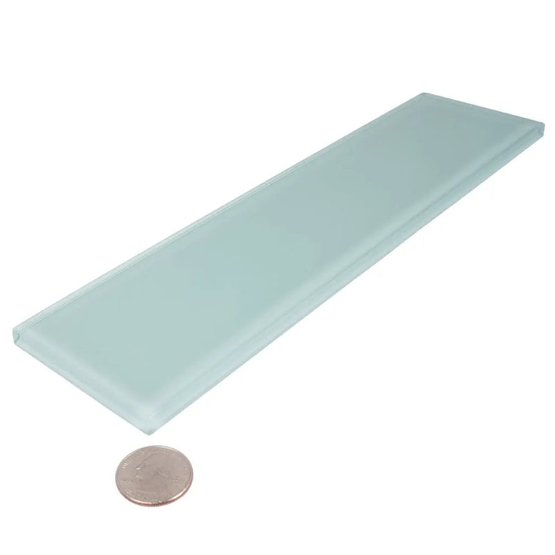 Blizzard Blue 3x12 Glossy Subway Glass Tile (20 pack, 5 sq ft/case) by Apollo Tile