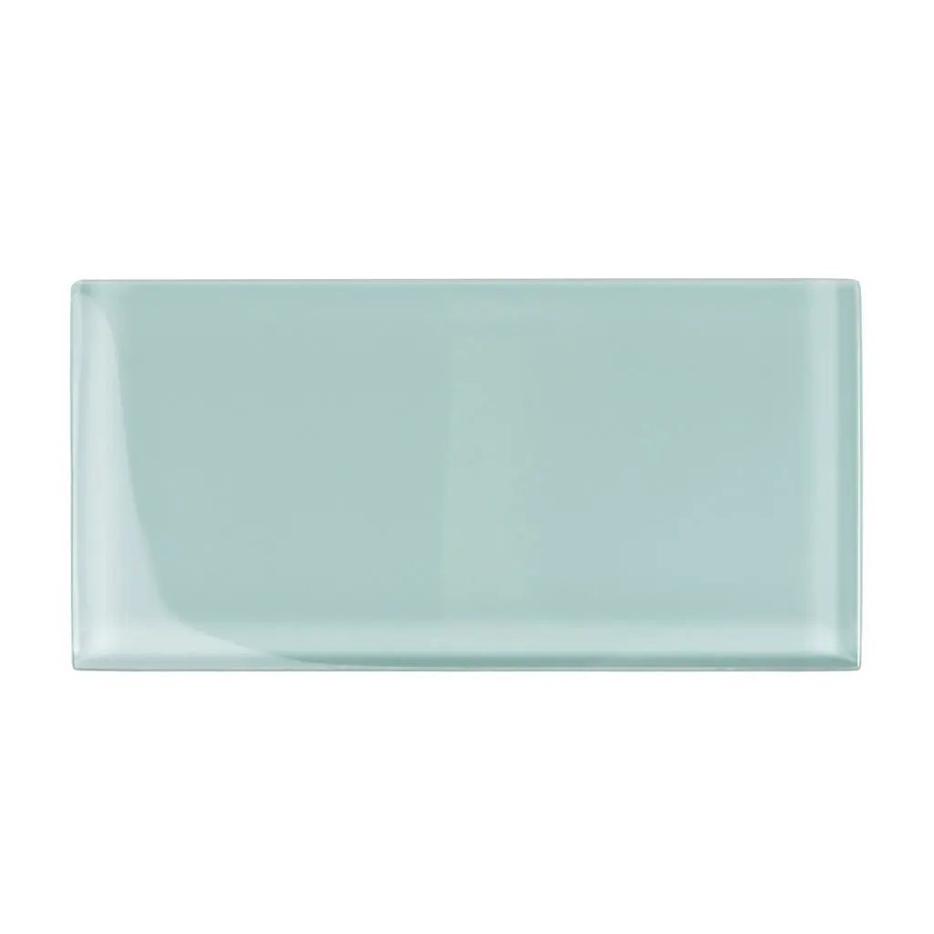 Blizzard Blue 3x6 Glossy Subway Glass Tile (40 pack, 5 sq ft/case) by Apollo Tile