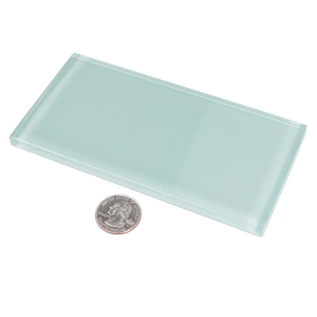Blizzard Blue 3x6 Glossy Subway Glass Tile (40 pack, 5 sq ft/case) by Apollo Tile