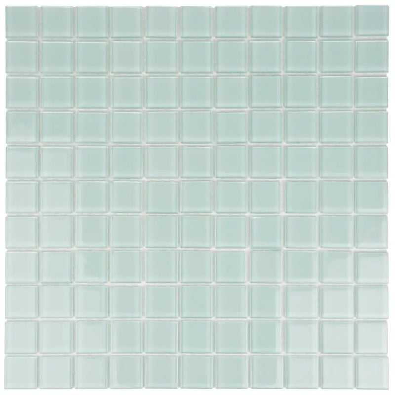 Blizzard Blue 12x12 Glossy Square Glass Mosaic Tile (10 pack, 9.67 sq ft/case) by Apollo Tile