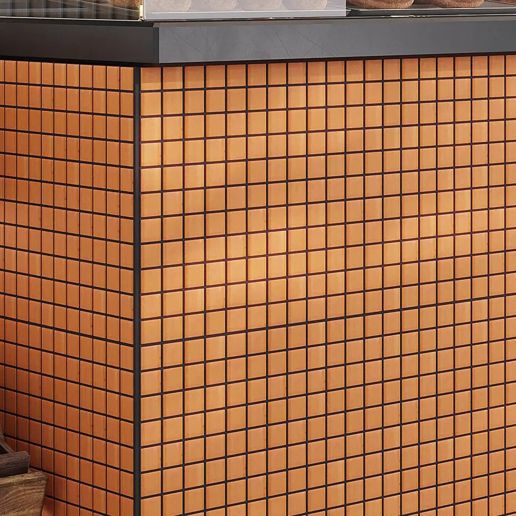 Orange 12x12 Matte Square Glass Mosaic Tile (10 pack, 9.67 sq ft/case) by Apollo Tile