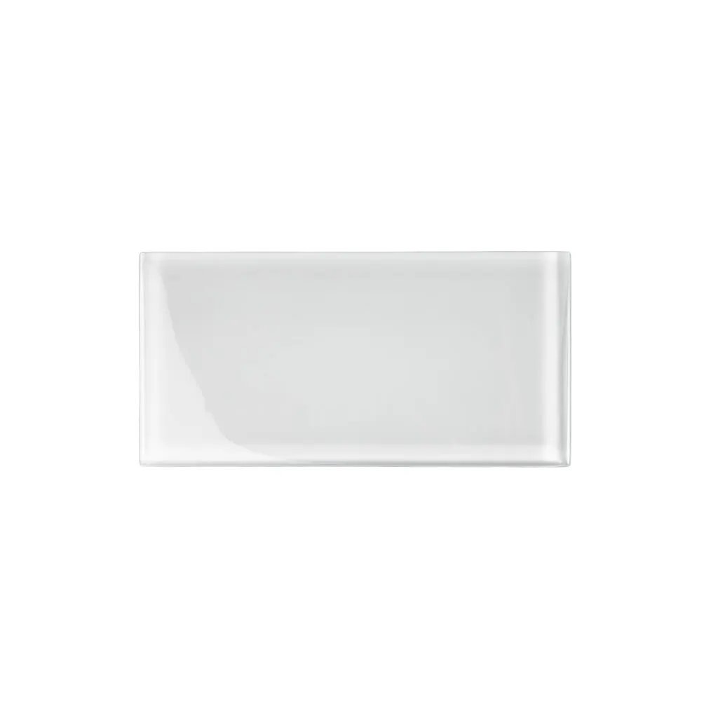 White 3x6 Glossy Subway Glass Tile (40 pack, 5 sq ft/case) by Apollo Tile