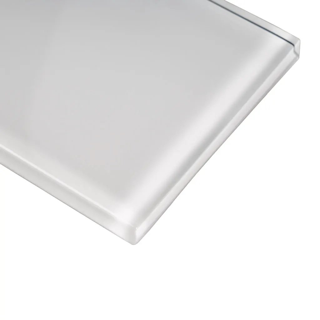 White 3x6 Glossy Subway Glass Tile (40 pack, 5 sq ft/case) by Apollo Tile
