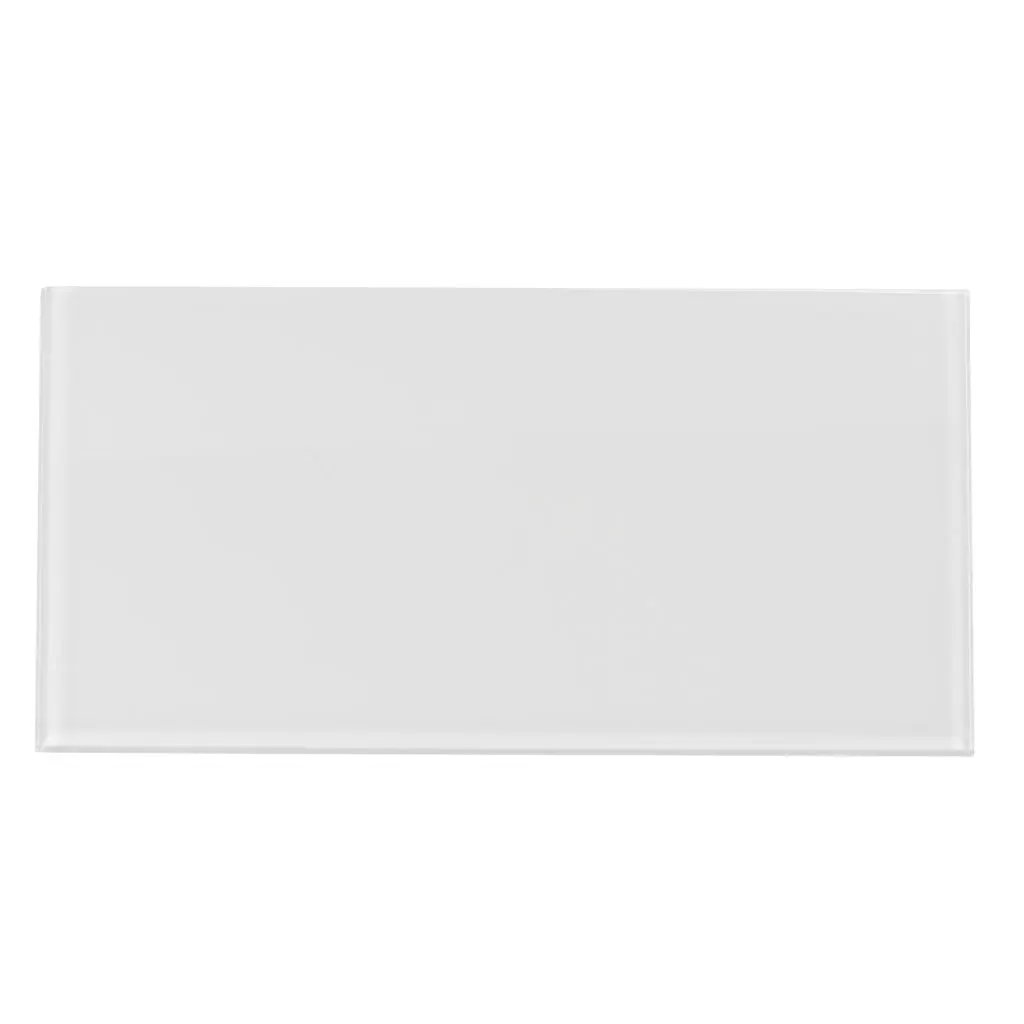 White 8x16 Glossy Subway Glass Tile (15 pack, 13.33 sq ft/case) by Apollo Tile