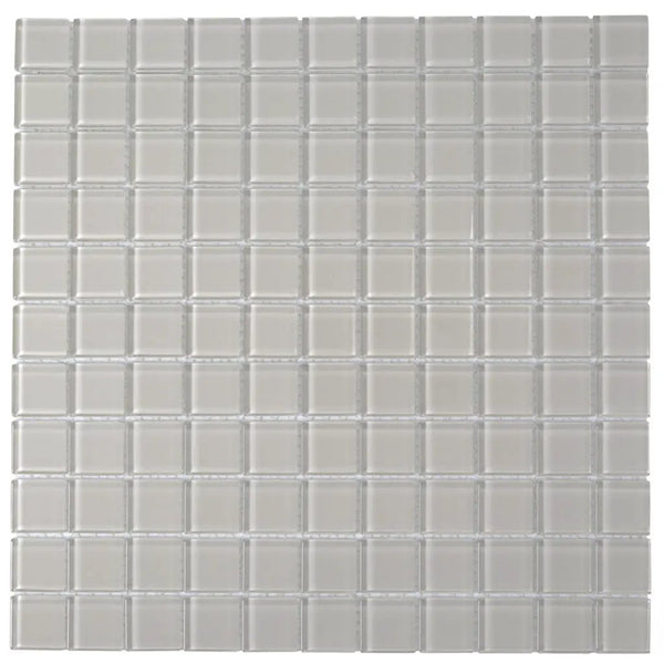 Warm Greige 12x12 Glossy Square Glass Mosaic Tile (10 pack, 9.67 sq ft/case), photo 2 of 8