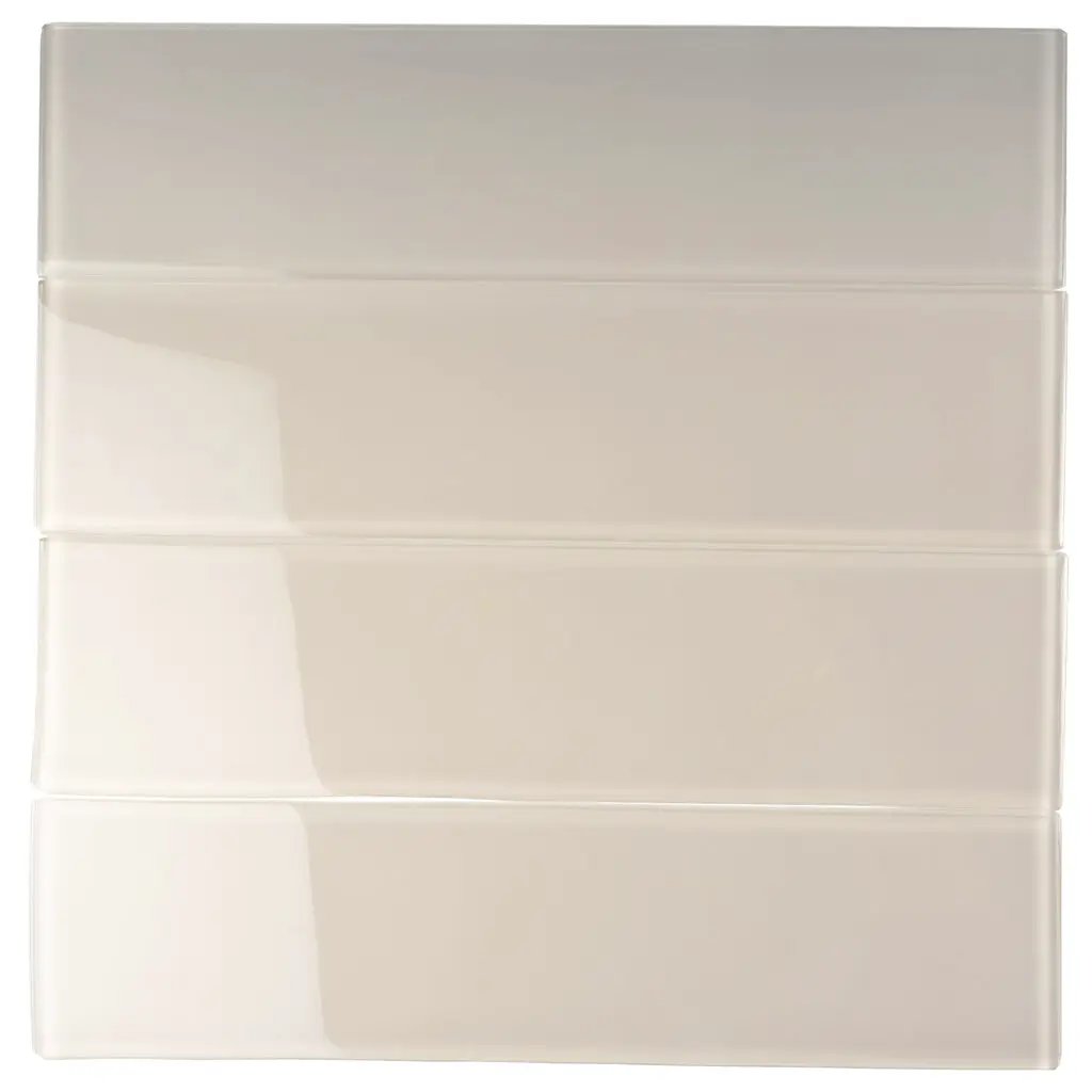 Beige 4x16 Glossy Subway Glass Tile (12 pack, 5.33 sq ft/case) by Apollo Tile