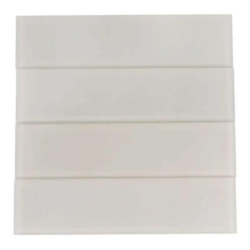 Beige 3x12 Matte Subway Glass Tile (20 pack, 5 sq ft/case) by Apollo Tile