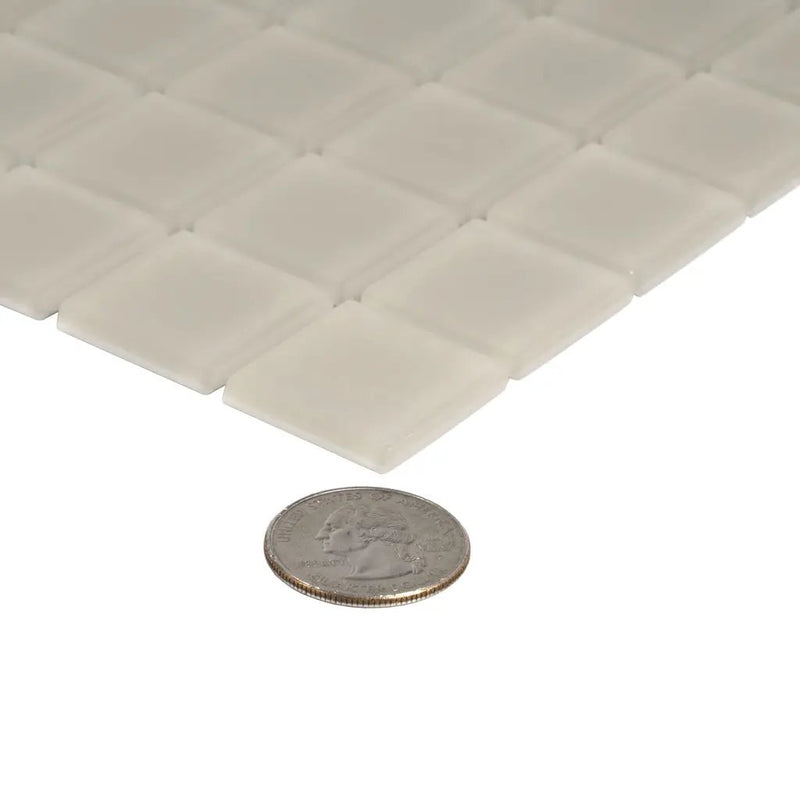 Warm Greige 12x12 Matte Square Glass Mosaic Tile (10 pack, 9.67 sq ft/case) by Apollo Tile