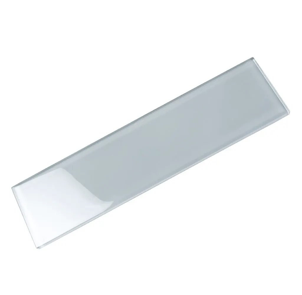 Gray 3x12 Glossy Subway Glass Tile (20 pack, 5 sq ft/case) by Apollo Tile