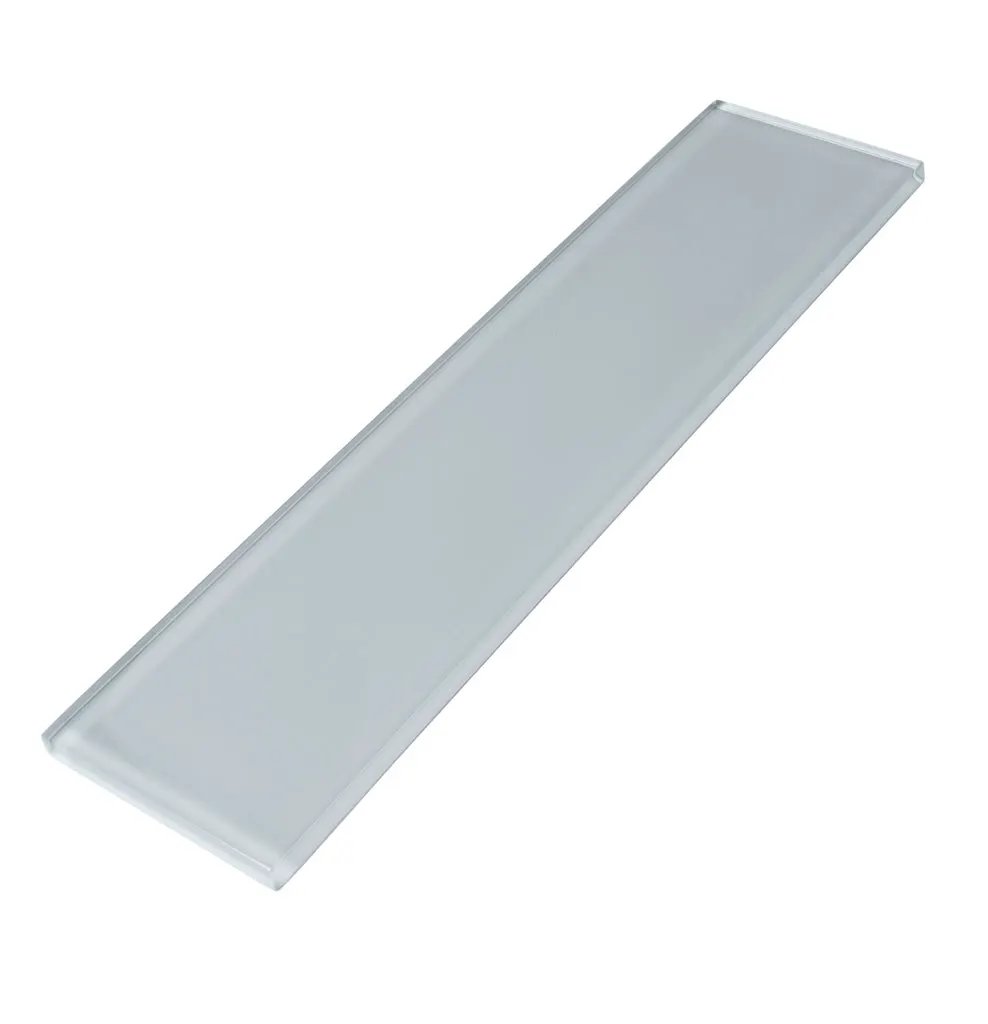 Gray 3x12 Glossy Subway Glass Tile (20 pack, 5 sq ft/case) by Apollo Tile