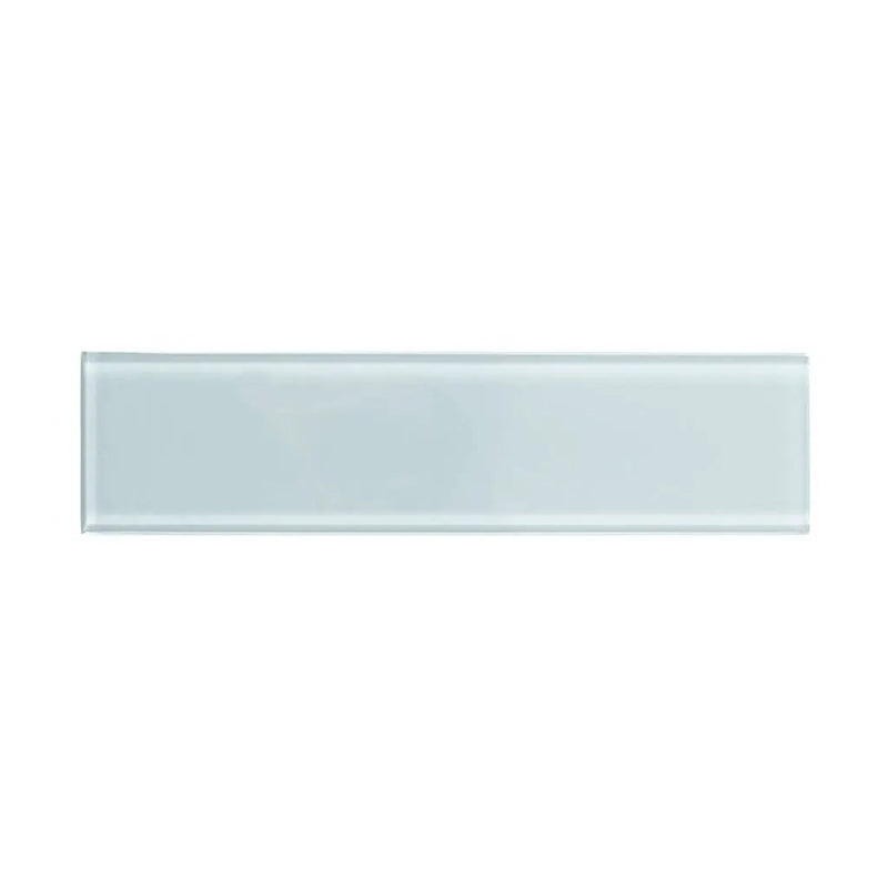 Gray 4x16 Subway Glossy Glass Tile (12 pack, 5.33 sq ft/case) by Apollo Tile