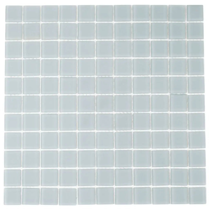 Gray 12x12 Matte Square Glass Mosaic Tile (10 pack, 9.67 sq ft/case) by Apollo Tile
