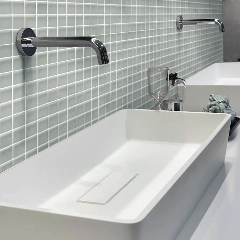 Gray 12x12 Matte Square Glass Mosaic Tile (10 pack, 9.67 sq ft/case) by Apollo Tile