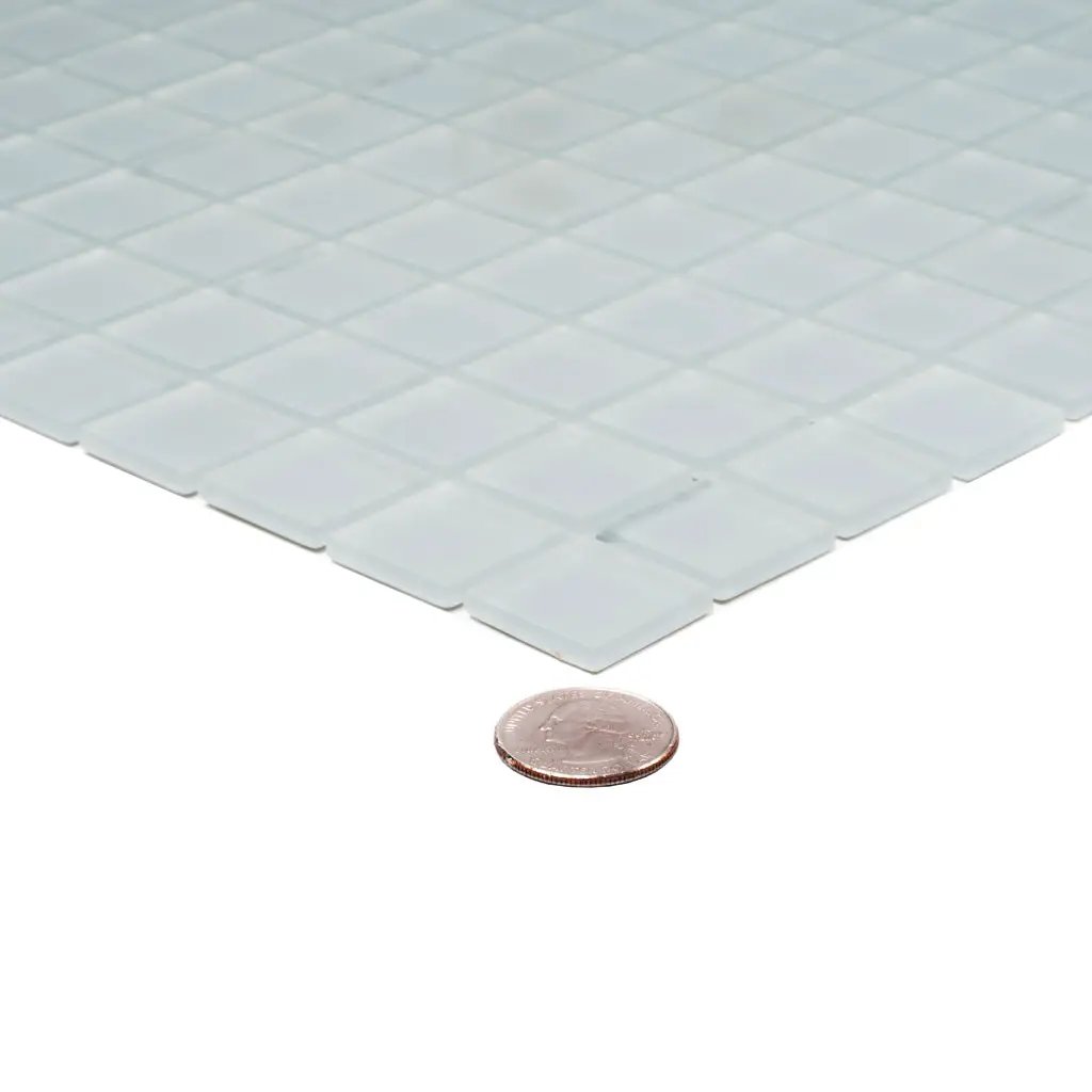 Gray 12x12 Matte Square Glass Mosaic Tile (10 pack, 9.67 sq ft/case) by Apollo Tile