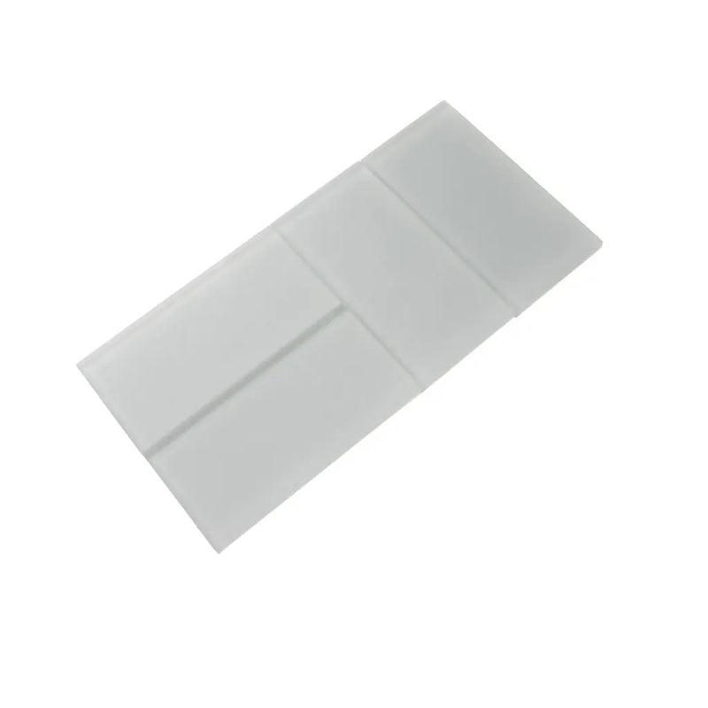 Gray 3x6 Matte Subway Glass Tile (40 pack, 5 sq ft/case) by Apollo Tile