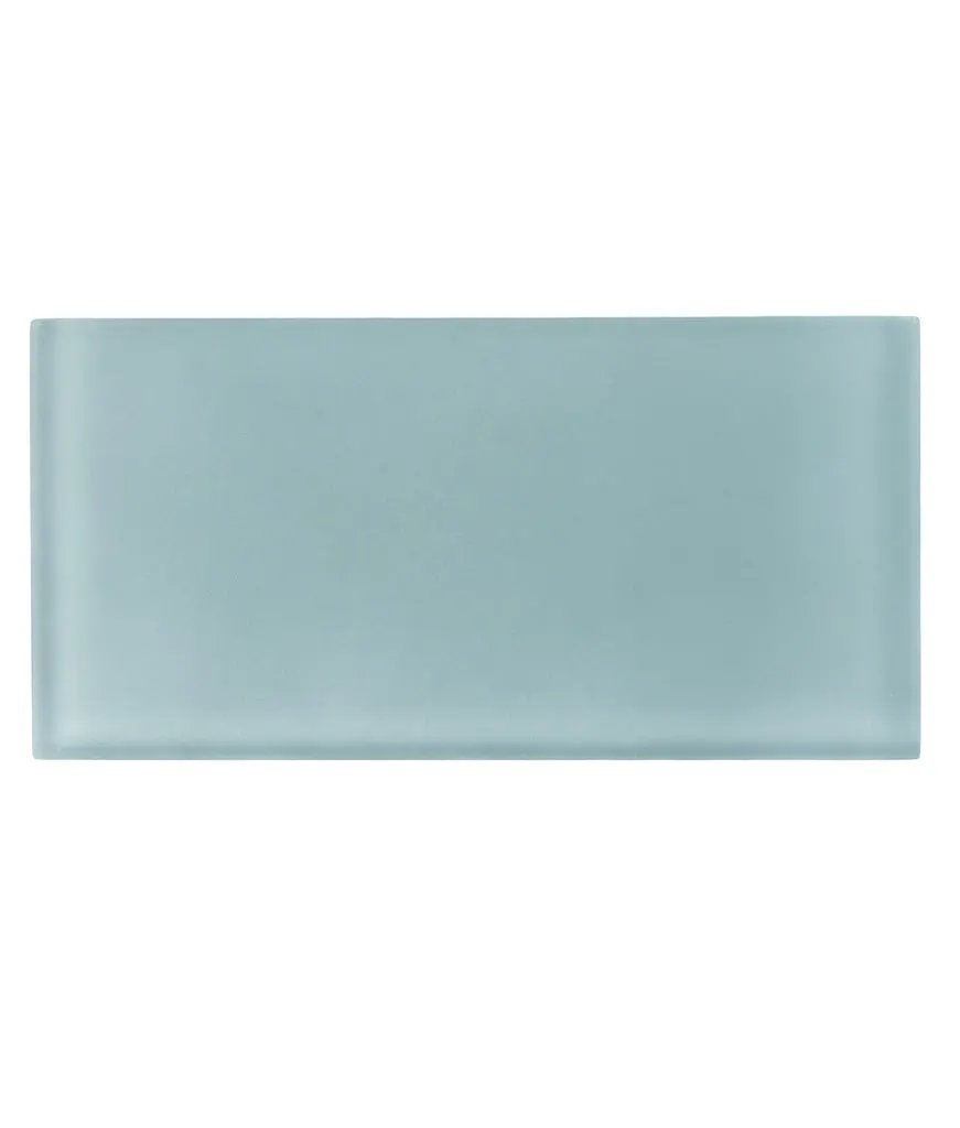 Stone Blue 3x6 Matte Subway Glass Tile (40 pack, 5 sq ft/case) by Apollo Tile
