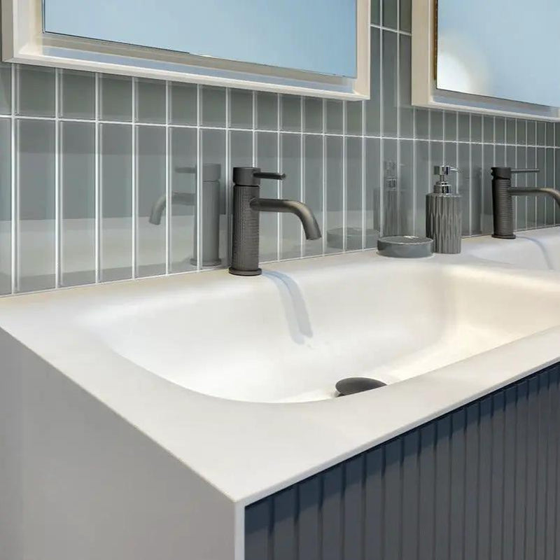 Stone Blue 3x12 Glossy Subway Glass Tile (20 pack, 5 sq ft/case) by Apollo Tile
