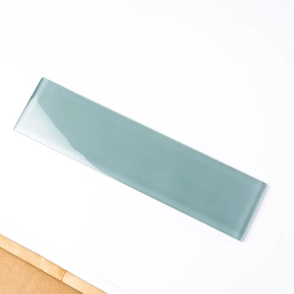 Stone Blue 3x12 Glossy Subway Glass Tile (20 pack, 5 sq ft/case) by Apollo Tile