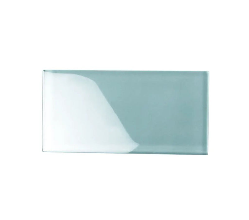 Stone Blue 3x6 Glossy Subway Glass Tile (40 pack, 5 sq ft/case) by Apollo Tile