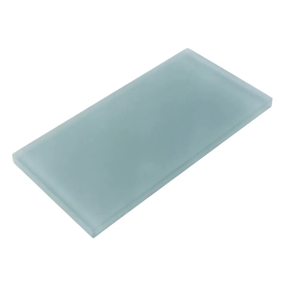 Stone Blue 3x6 Matte Subway Glass Tile (40 pack, 5 sq ft/case) by Apollo Tile