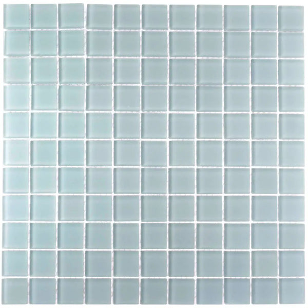Stone Blue 12x12 Matte Square Glass Mosaic Tile (10 pack, 9.67 sq ft/case), photo 2 of 7