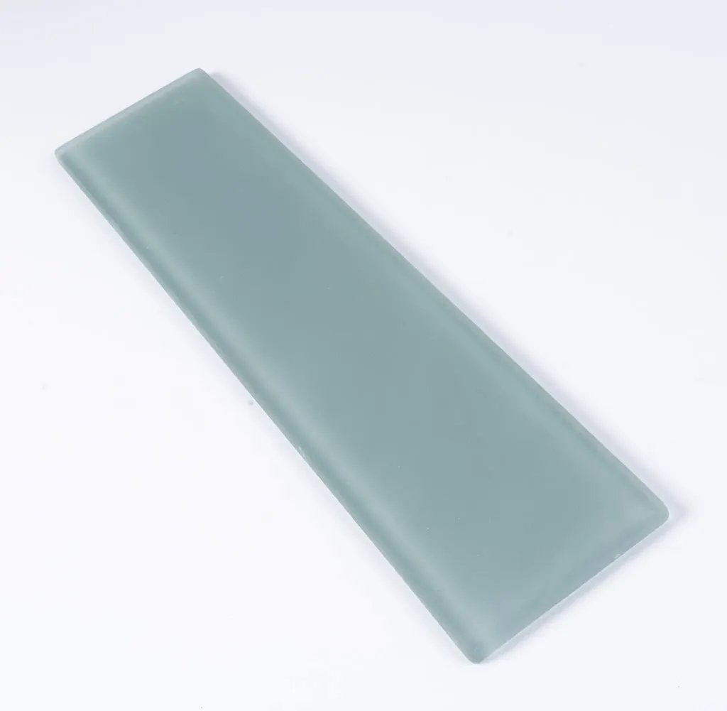 Stone Blue 3x12 Matte Subway Glass Tile (20 pack, 5 sq ft/case) by Apollo Tile