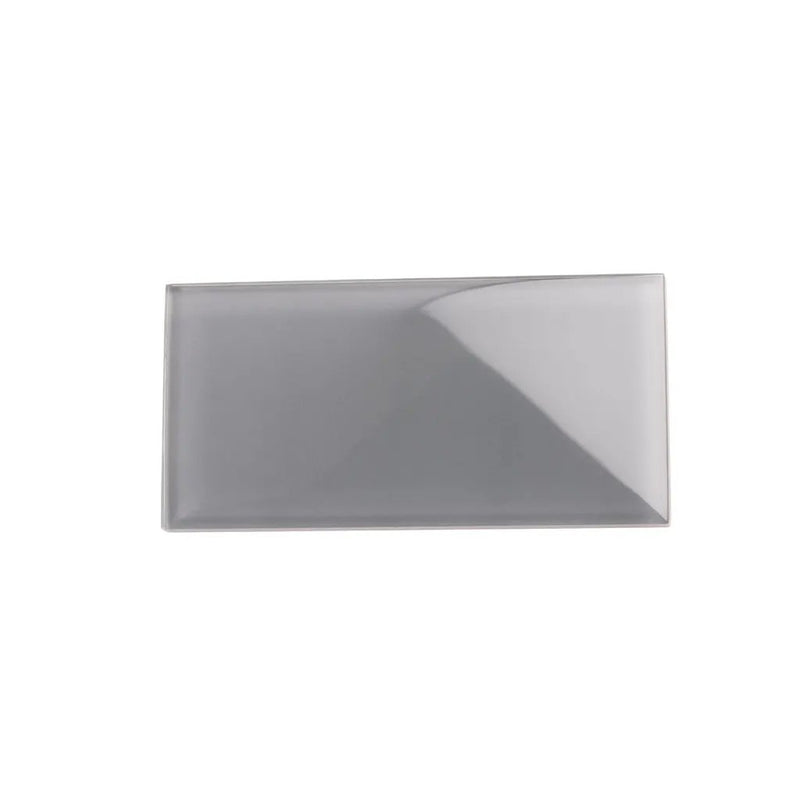 Coin Gray 3x6 Glossy Subway Glass Tile (40 pack, 5 sq ft/case)