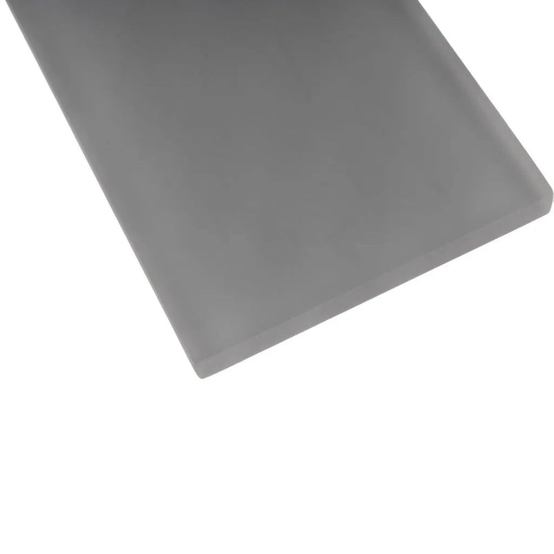 Coin Gray 3x6 Matte Subway Glass Tile (40 pack, 5 sq ft/case) by Apollo Tile