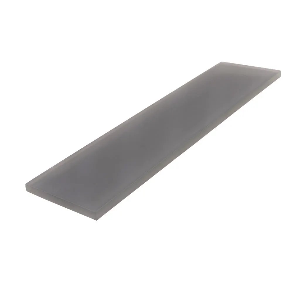 Coin Gray 3x12 Matte Subway Glass Tile (20 pack, 5 sq ft/case) by Apollo Tile