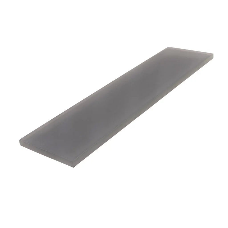 Coin Gray 3x12 Matte Subway Glass Tile (20 pack, 5 sq ft/case) by Apollo Tile