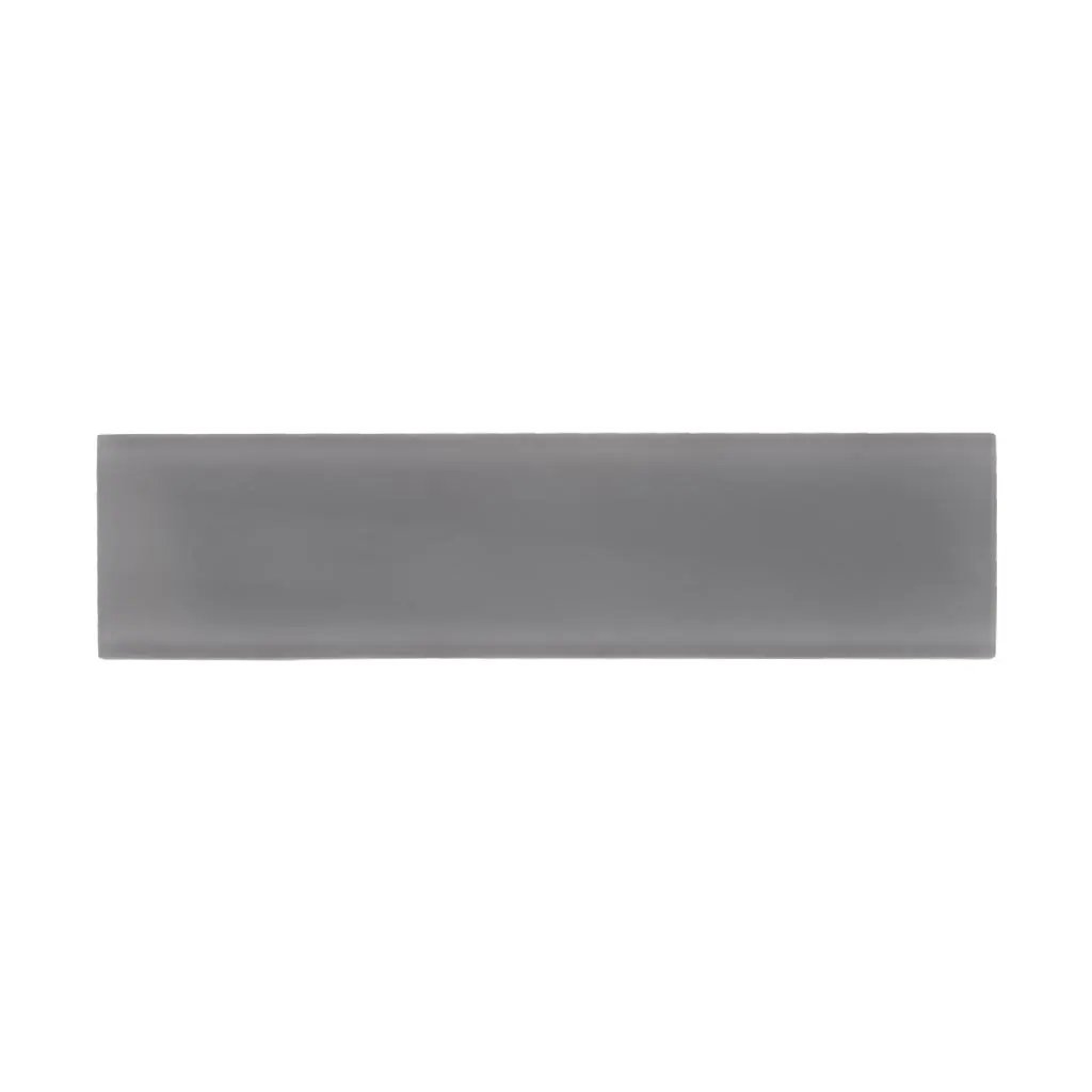 Coin Gray 3x12 Matte Subway Glass Tile (20 pack, 5 sq ft/case) by Apollo Tile