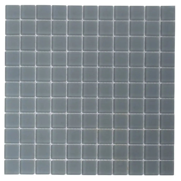 Coin Gray 12x12 Matte Square Glass Mosaic Tile (10 pack, 9.67 sq ft/case), photo 2 of 7