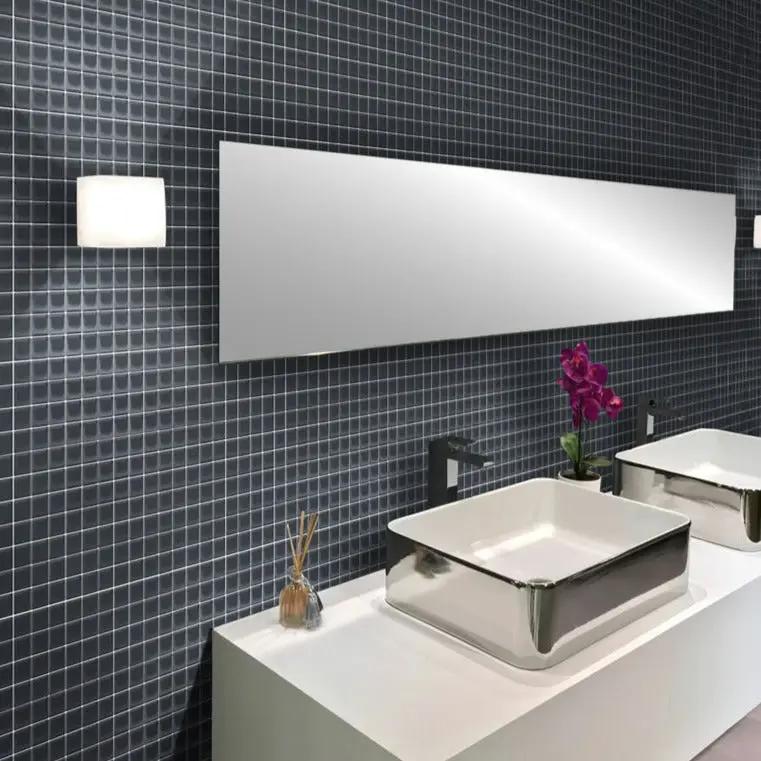 Coin Gray 12x12 Glossy Square Glass Mosaic Tile (10 pack, 9.67 sq ft/case) by Apollo Tile
