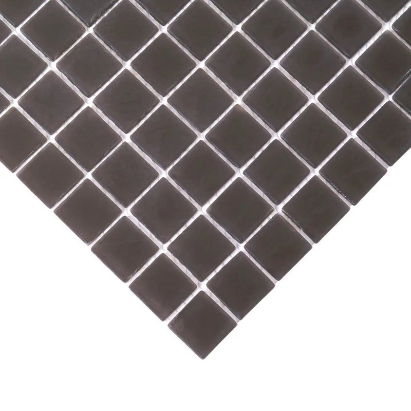 Ash Gray 12x12 Matte Square Glass Mosaic Tile (10 pack, 9.67 sq ft/case) by Apollo Tile