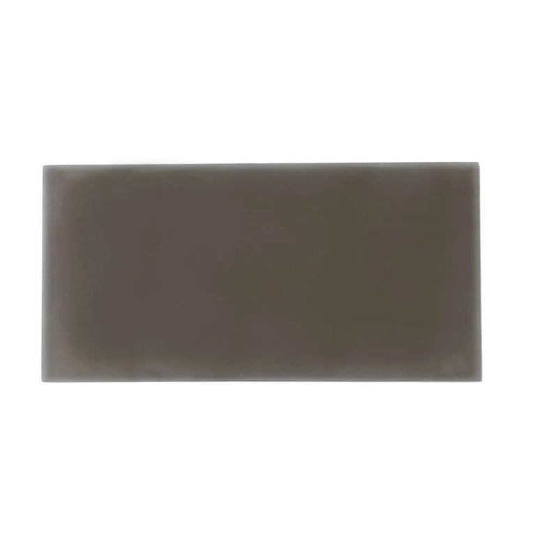 Ash Gray 3x6 Matte Subway Glass Tile (40 pack, 5 sq ft/case) by Apollo Tile