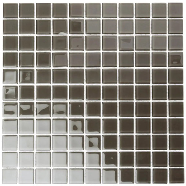 Ash Gray 12x12 Glossy Square Glass Mosaic Tile (10 pack, 9.67 sq ft/case), photo 2 of 6
