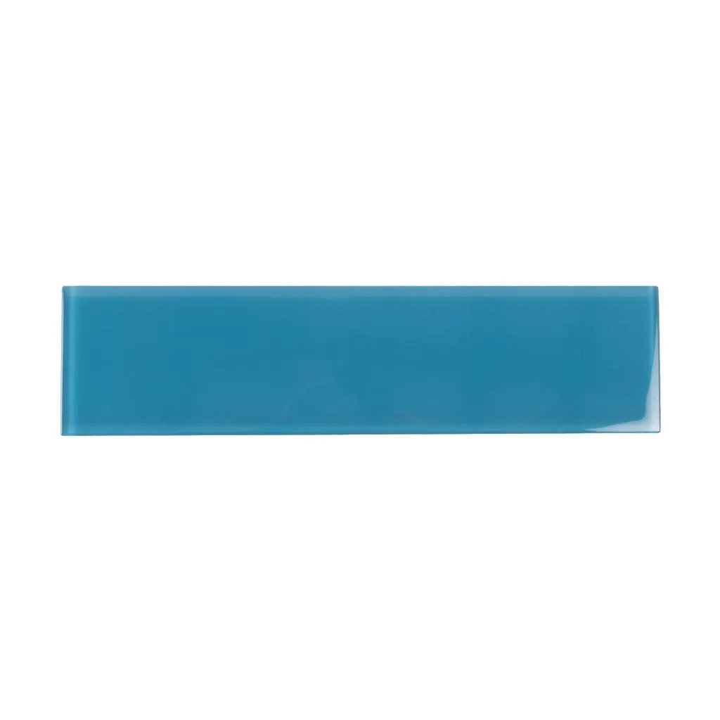 Cerulean Blue 4x16 Glossy Subway Glass Tile (12 pack, 5.33 sq ft/case) by Apollo Tile