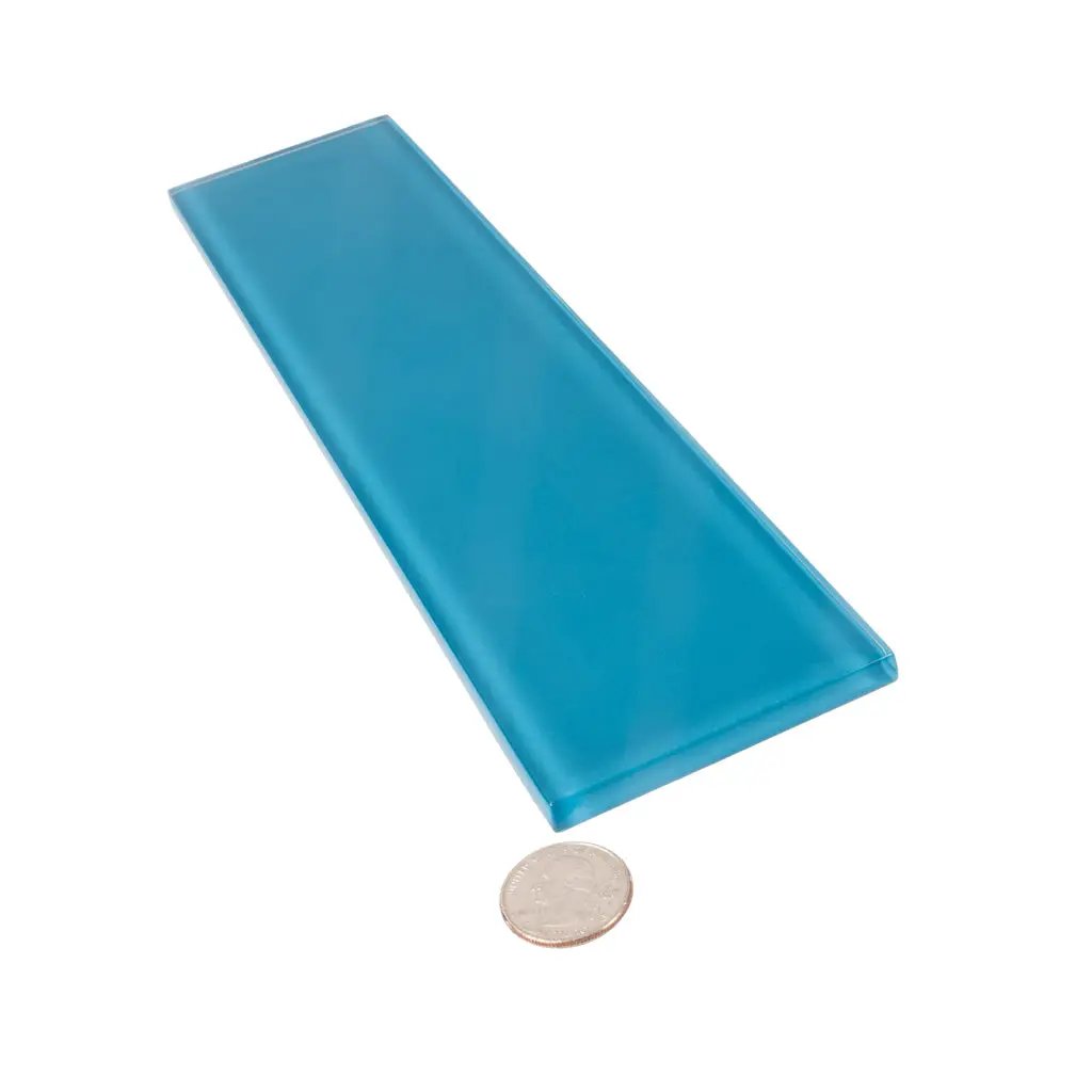Cerulean Blue 3x12 Glossy Subway Glass Tile (20 pack, 5 sq ft/case) by Apollo Tile