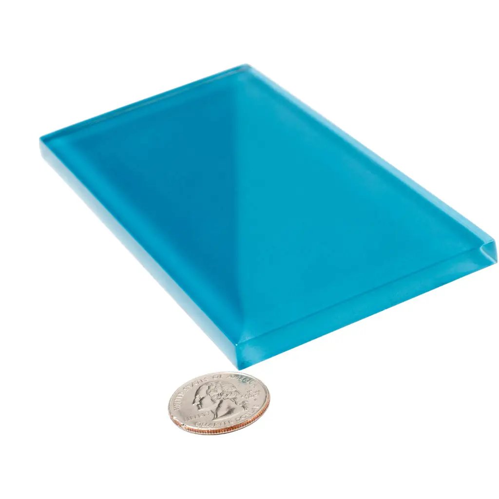 Cerulean Blue 3x6 Glossy Subway Glass Tile (40 pack, 5 sq ft/case) by Apollo Tile