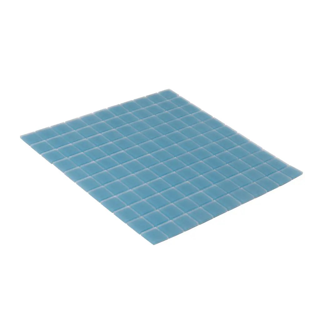 Cerulean Blue 12x12 Matte Square Glass Mosaic Tile (10 pack, 9.67 sq ft/case) by Apollo Tile