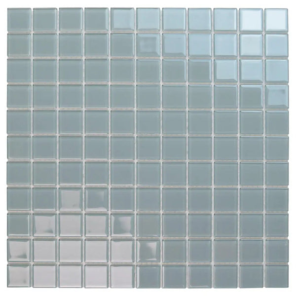 Stone Blue 12x12 Glossy Square Glass Mosaic Tile (10 pack, 9.67 sq ft/case), photo 2 of 7