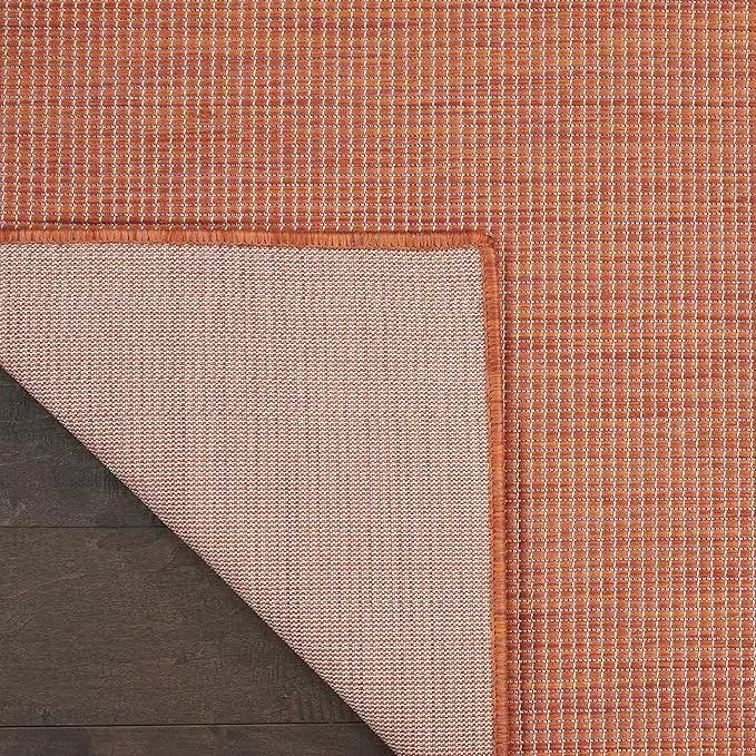 Nourison Home Home Positano 6' Runner Fabric Terracotta Area Rug by GreenHaven Gardens