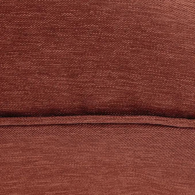 Classic Accessories Montlake Water-Resistant 21 x 22 x 4 Inch Patio Lounge Back Cushion, Heather Henna Red, Outdoor Loveseat Cushions by GreenHaven Gardens