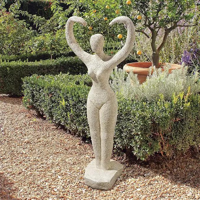 Design Toscano Neolithic Style Gaia Earth Mother Woman Indoor/Outdoor Garden Statue, 40 inches tall, Cast Stone Resin, Rough Stone Finish by GreenHaven Gardens