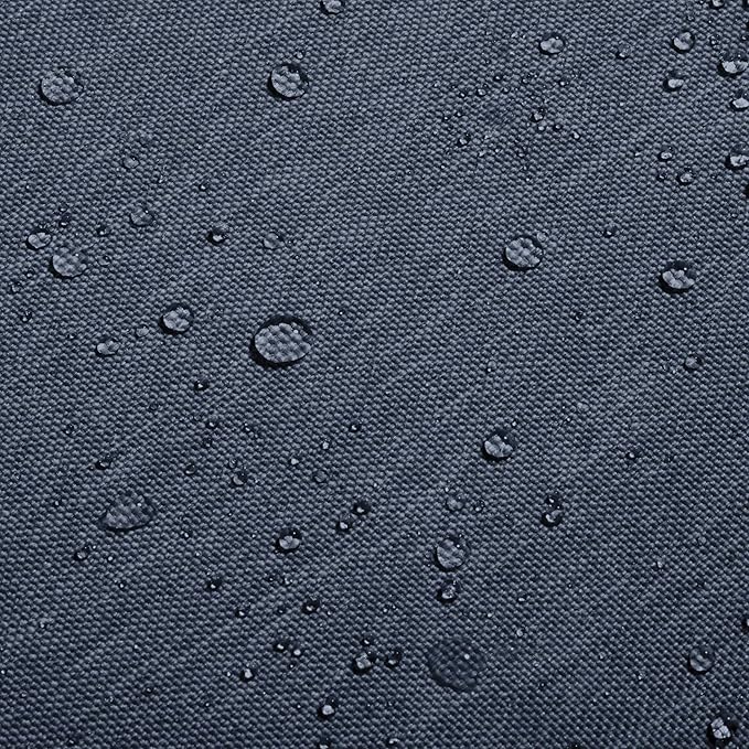 Classic Accessories Montlake Water-Resistant 25 x 18 x 4 Inch Patio Lounge Back Cushion, Heather Indigo Blue, Outdoor Loveseat Cushions by GreenHaven Gardens
