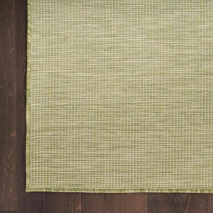 Nourison Home Positano Indoor/Outdoor Green 9' x 12' Area Rug, Easy Cleaning, Non Shedding, Bed Room, Living Room, Dining Room, Backyard, Deck, Patio (9x12) by GreenHaven Gardens